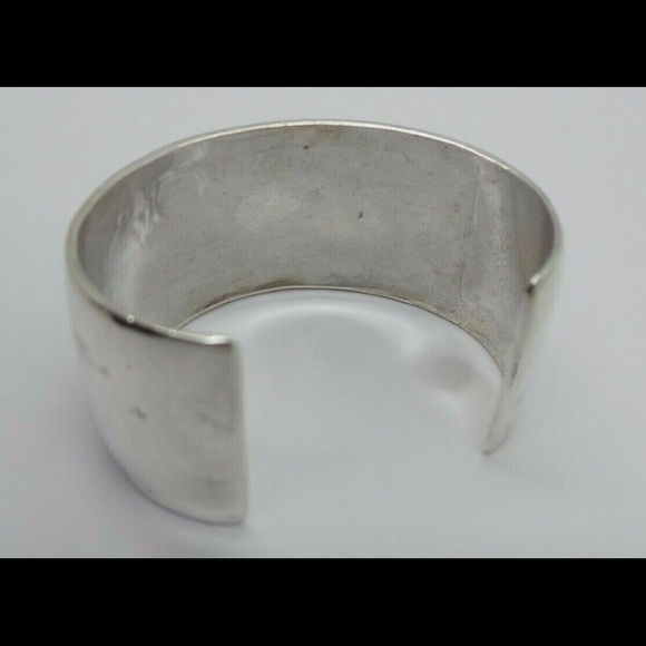 925 STERLING SILVER LADIES CUFF BANGLE BRACELET ! - Picture 9 of 9
